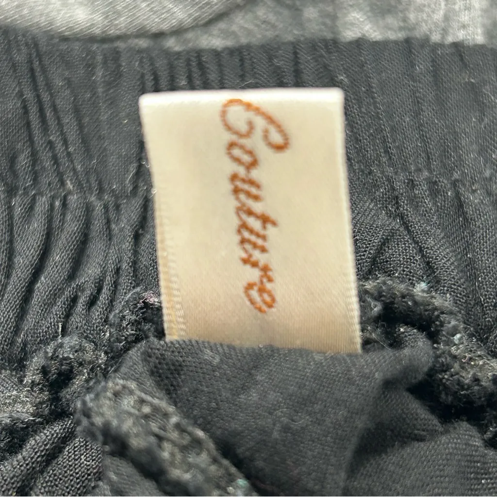 Simply Couture Black Wide Leg Pants Women’s Large Flowy Boho Style - Image 6