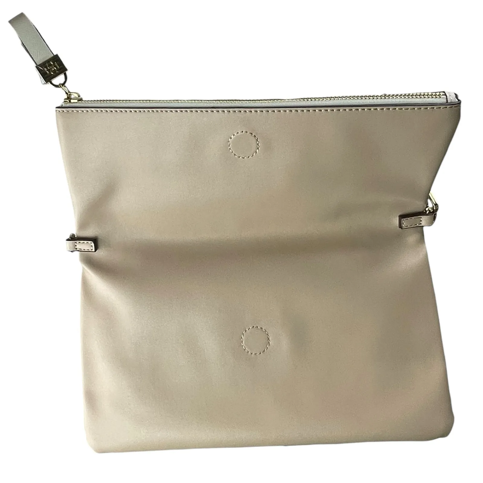 Ann Taylor Women's White Beige Chain Crossbody Wallet Clutch Purse Mini Bag OS - Image 4