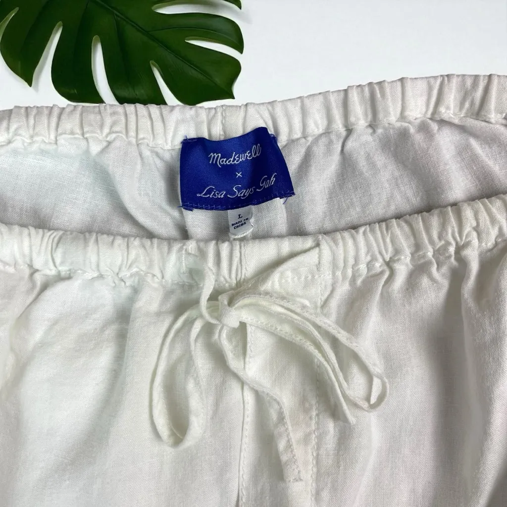 🆕 Madewell x Lisa Says Gah! Embroidered Drawstring Pull-On Shorts - Image 9