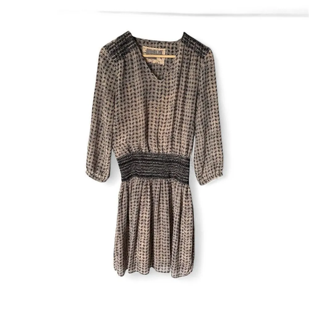 Anthropologie Vanessa Virginia Drop waist smocked Calista Dress Fall Casual - Image 3