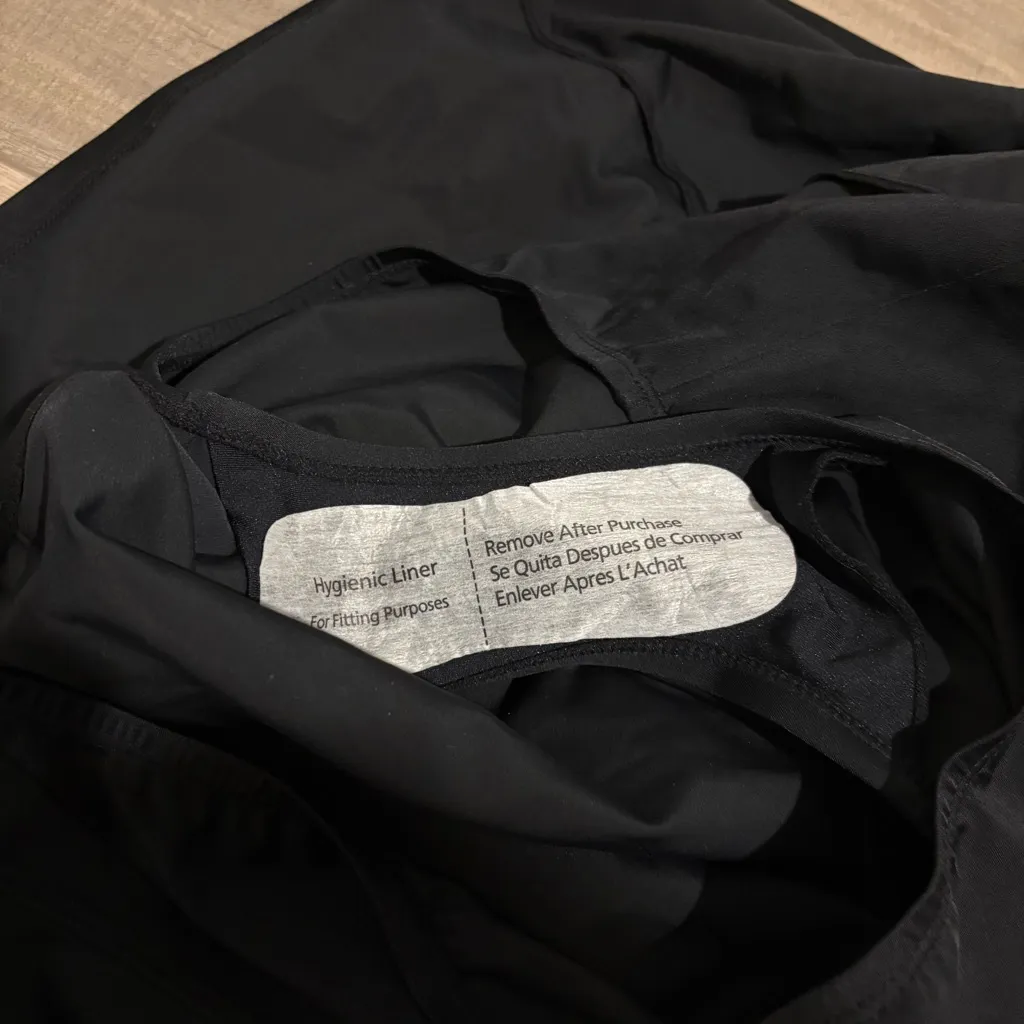 Tropical Escape 1pc Swimsuit dress Runched Front jewel beaded strap black 24w - Image 9