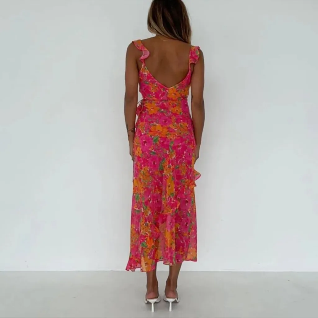 Rumored Just Like‎ Heaven Dress | Electric Begonia Pink Size XS - Image 2