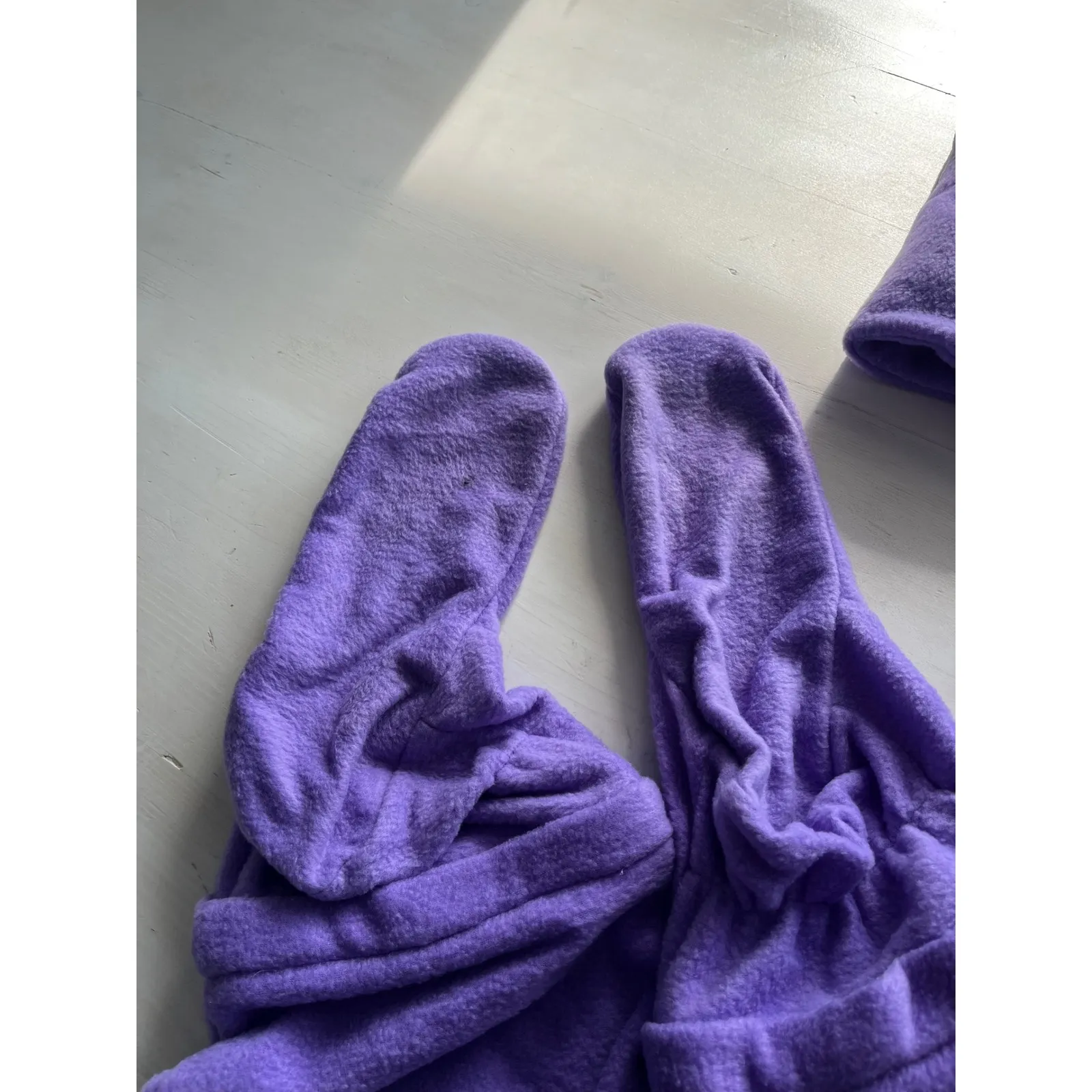 Forever‎ Lazy Onesie Adult S Purple Hooded Footed Pajamas Jumpsuit Loungewear - Image 6