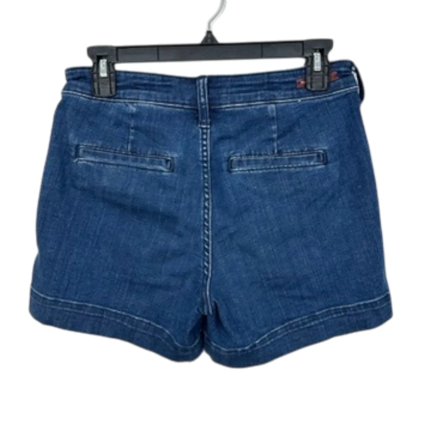 Pilcro by Anthropologie High Rise Utility Denim Shorts Blue Size 27 Apron Pocket - Image 2