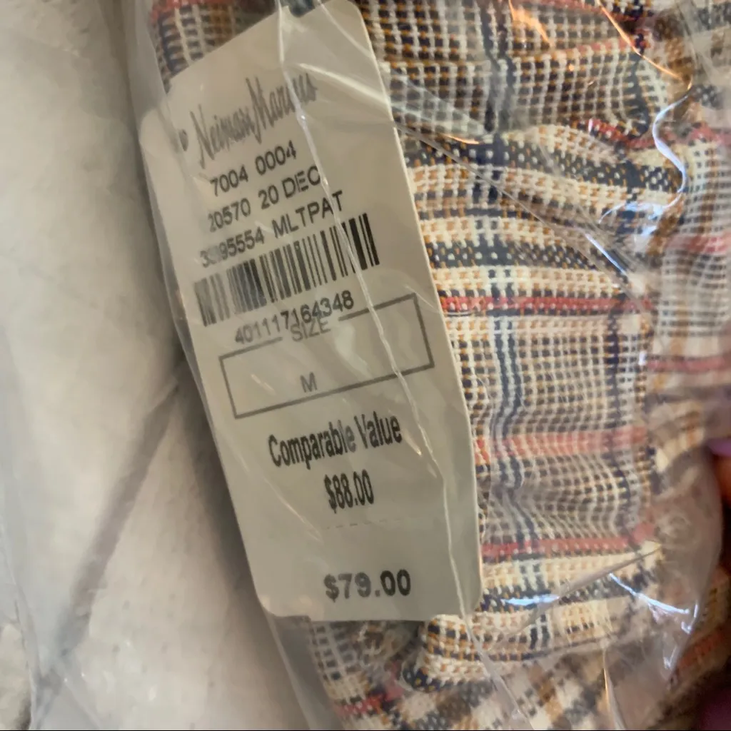 Lost + Wander Sweet Melody Ankle Pants Medium Plaid Pink Cream High Waist NWT - Image 2