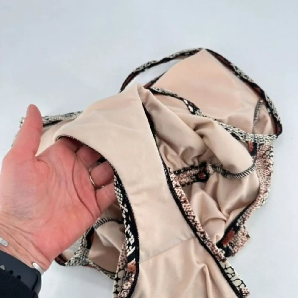 Kona Sol Medium Animal Print Snake Medium Coverage One Piece Bathing Suit NWOT - Image 7