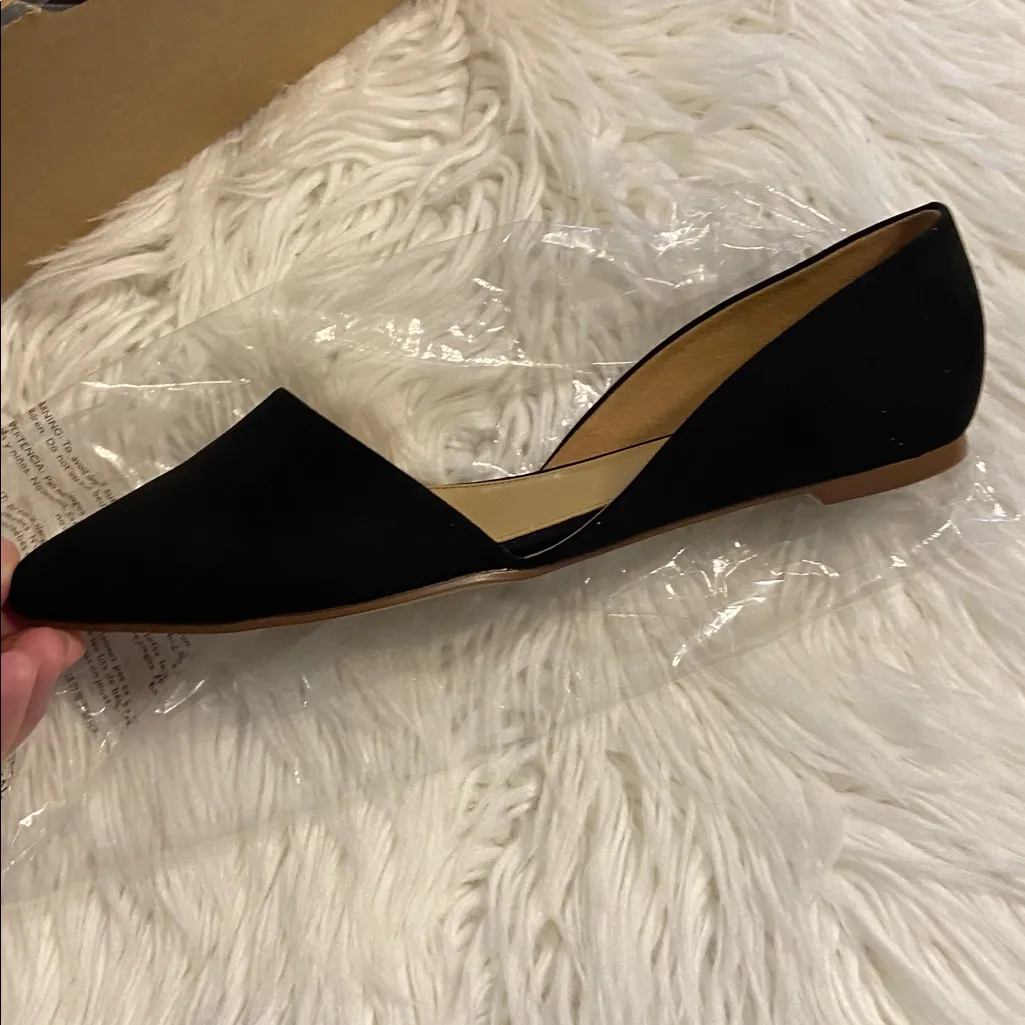 J. Crew Black Pointed Flats shoes size 10 brand new with box see all photos - Image 7