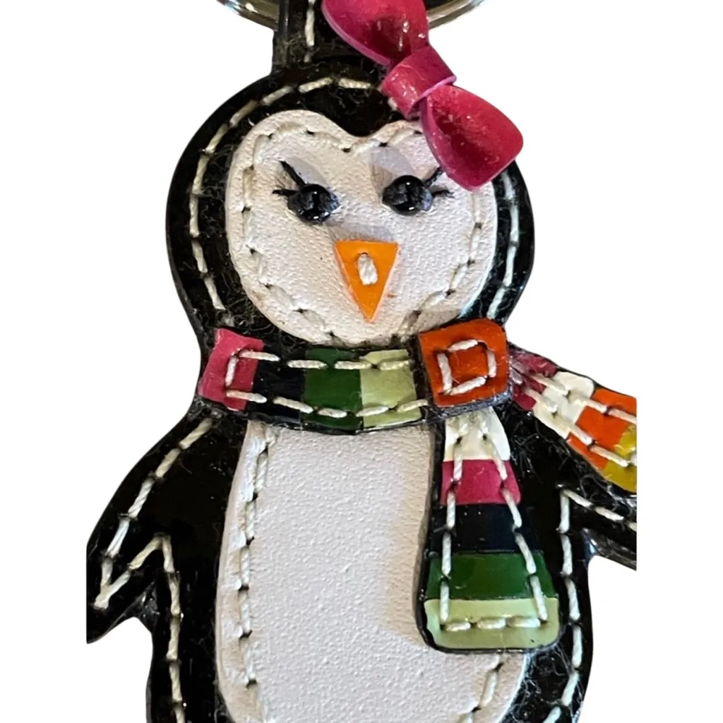 COACH Leather 3D Penguin Keychain 2008-2009 EXCELLENT - Image 3