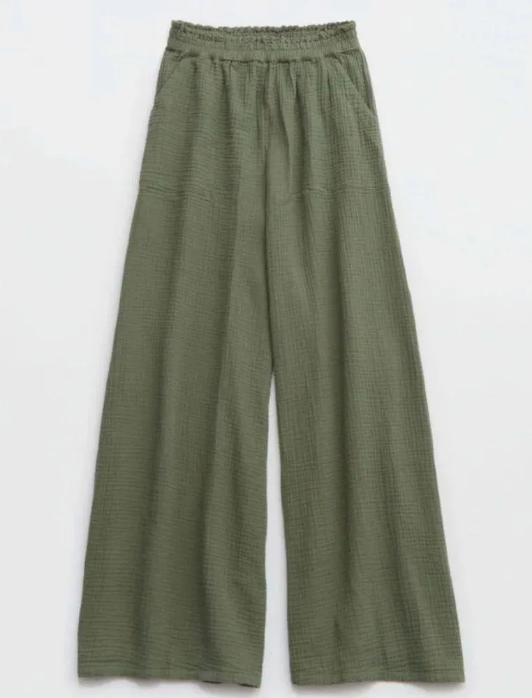 Aerie High Waisted Wide Leg Pants - Image 2