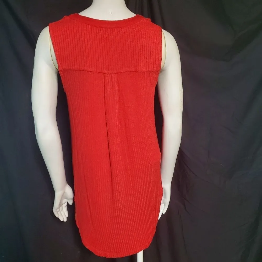 cupio  Red Striped Tank Top (S) - Image 5