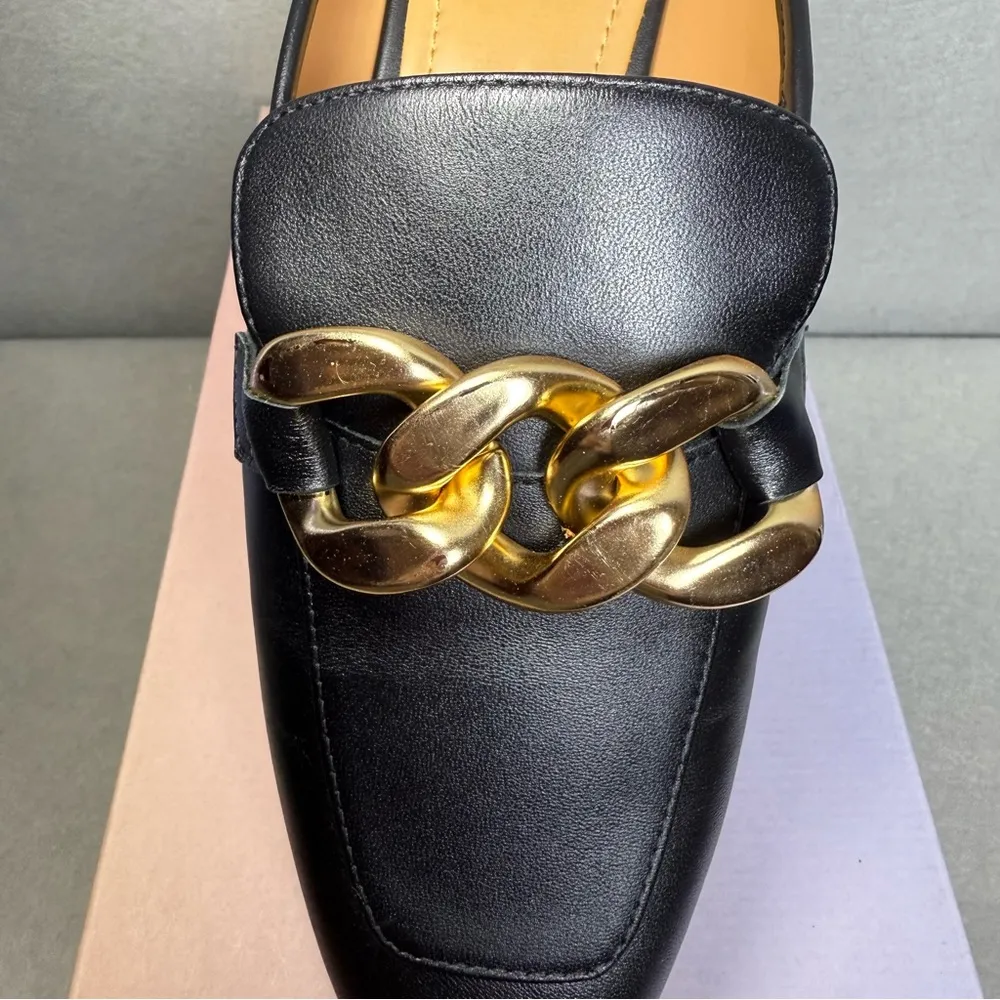 Lisa Vicky Women’s Nappa Loafer Mule Chain - Image 4