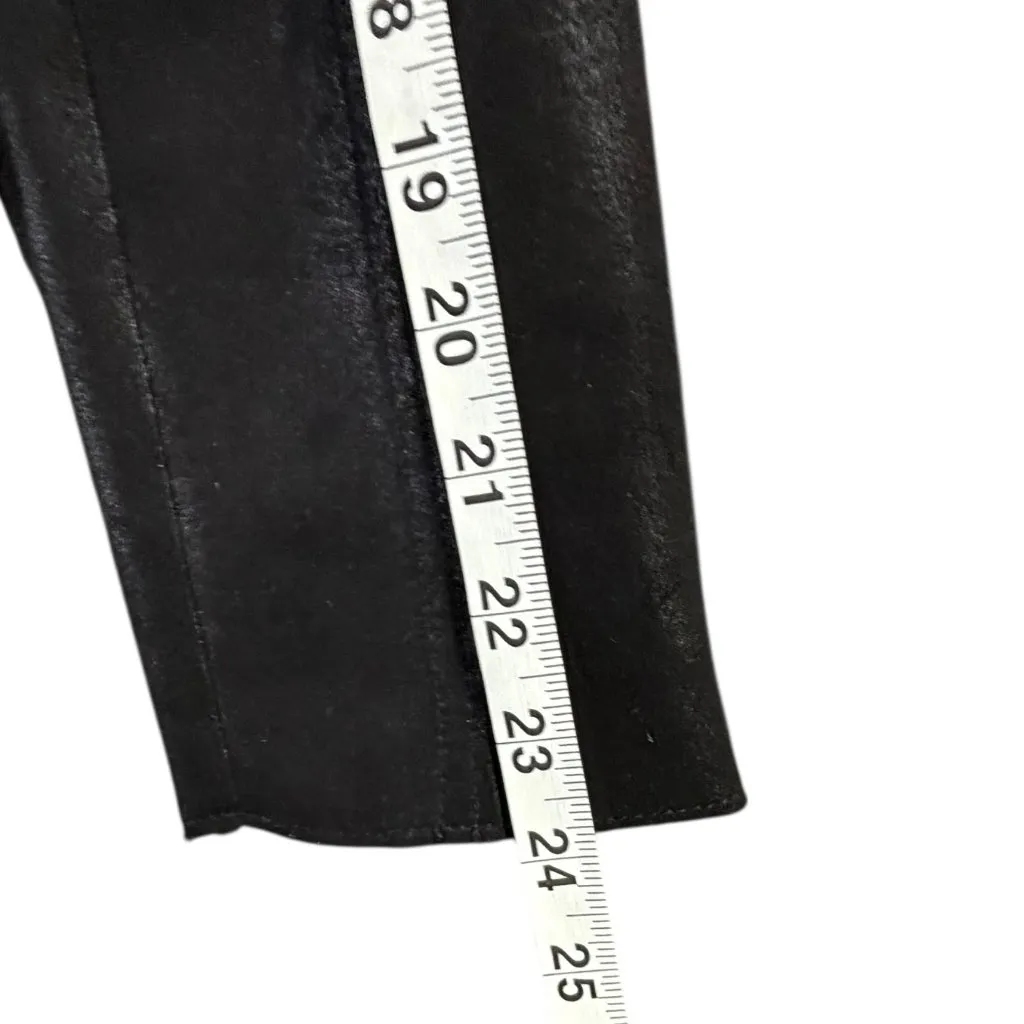 Evereve Marren Moto Jacket Womens Small Black Faux Leather Biker Minimalist Chic - Image 12