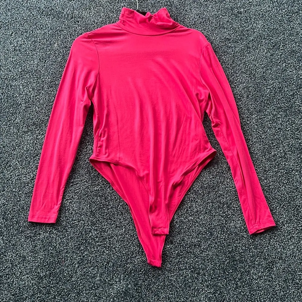 Shein Pink Turtle neck body suit - Image 2