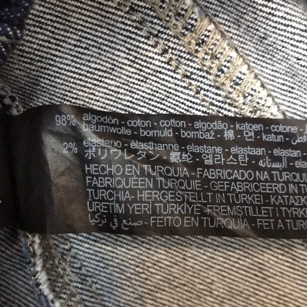 Zara Women’s Dark Wash Blue Denim Jean Boning Split Neck Zipper Back Bustier Top - Image 7