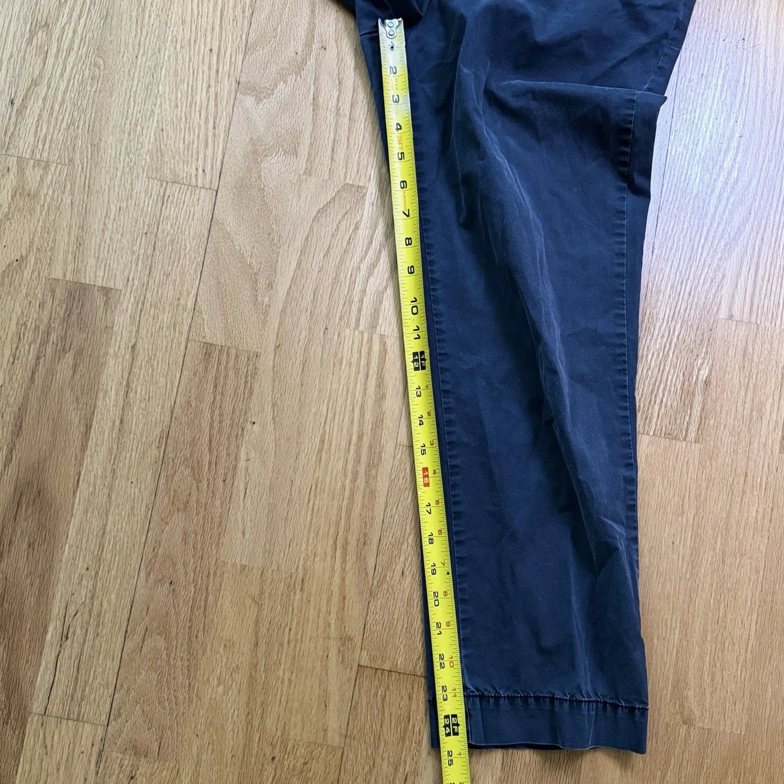 Eileen Fisher Cropped Straight Leg Faded Black Sz 8 Minimalist Preppy Chic - Image 8