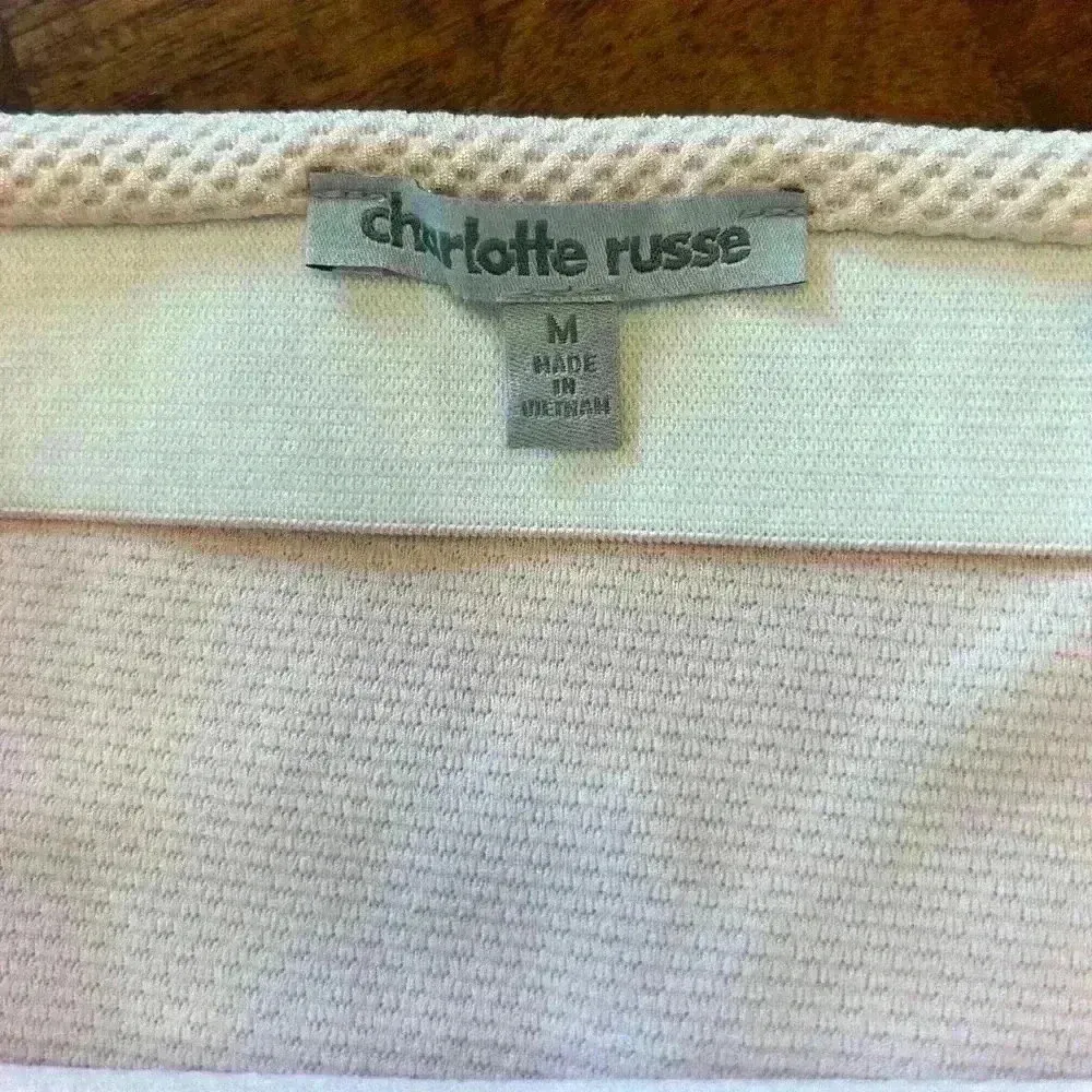 Charlotte Russe Baby Pink Sparkle Pencil Skirt size M - Image 4