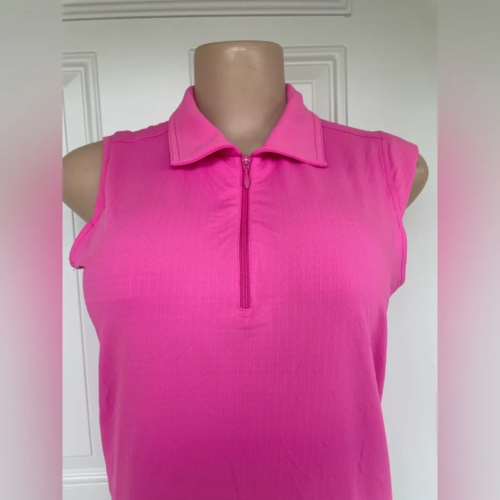IBKUL Bright Pink Sleeveless Tank Top - Image 4