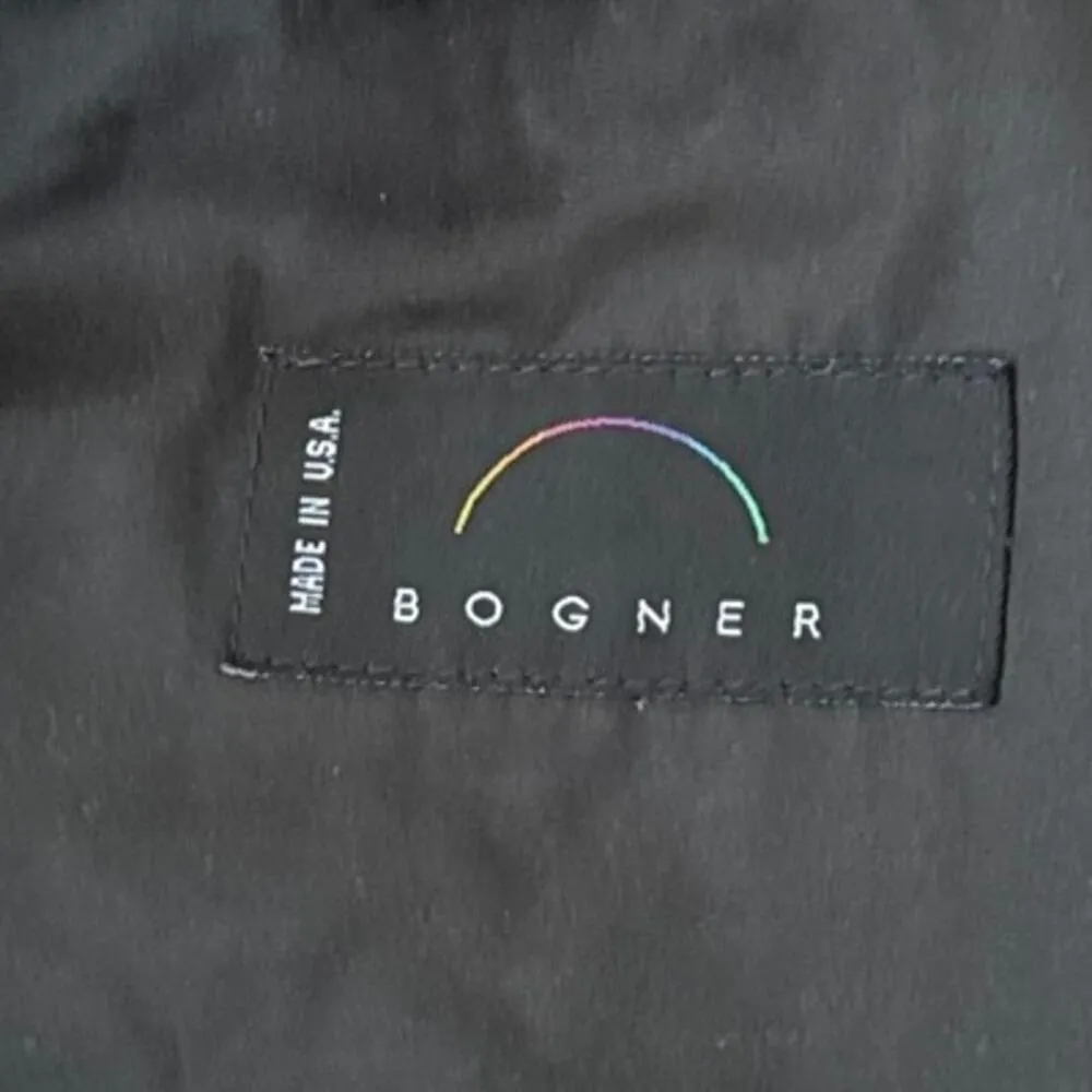 Vintage BOGNER Hooded black ladies ski jacket size medium - Image 10