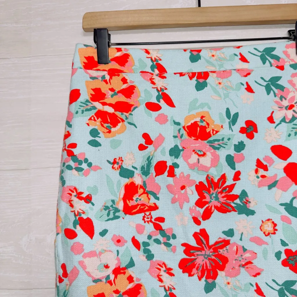 J. Crew Women's Size4 Floral Print High Rise A - Image 4