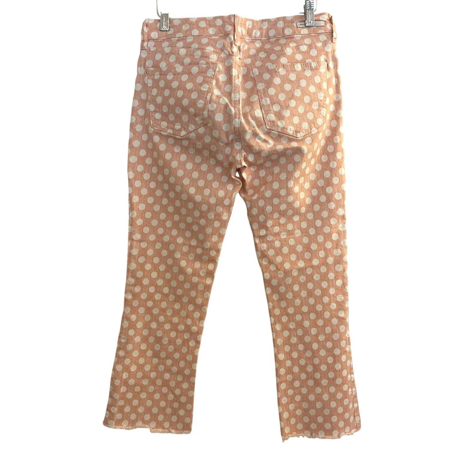 Pilcro and the Letterpress Anthropologie High Rise Bootcut Polka Dot Jeans Sz 27 - Image 5