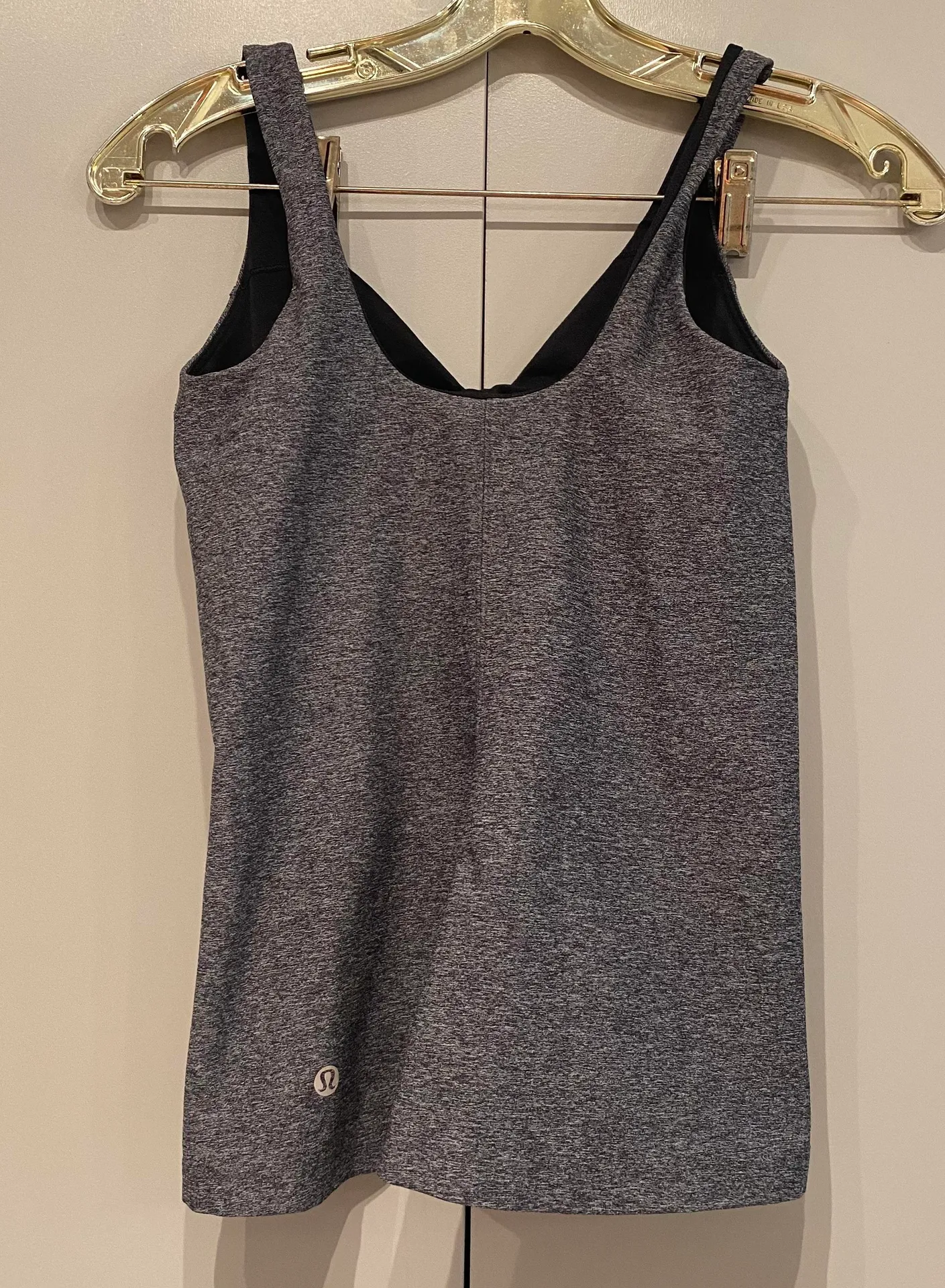 Lululemon Contour Tank Heathered Black - Image 5