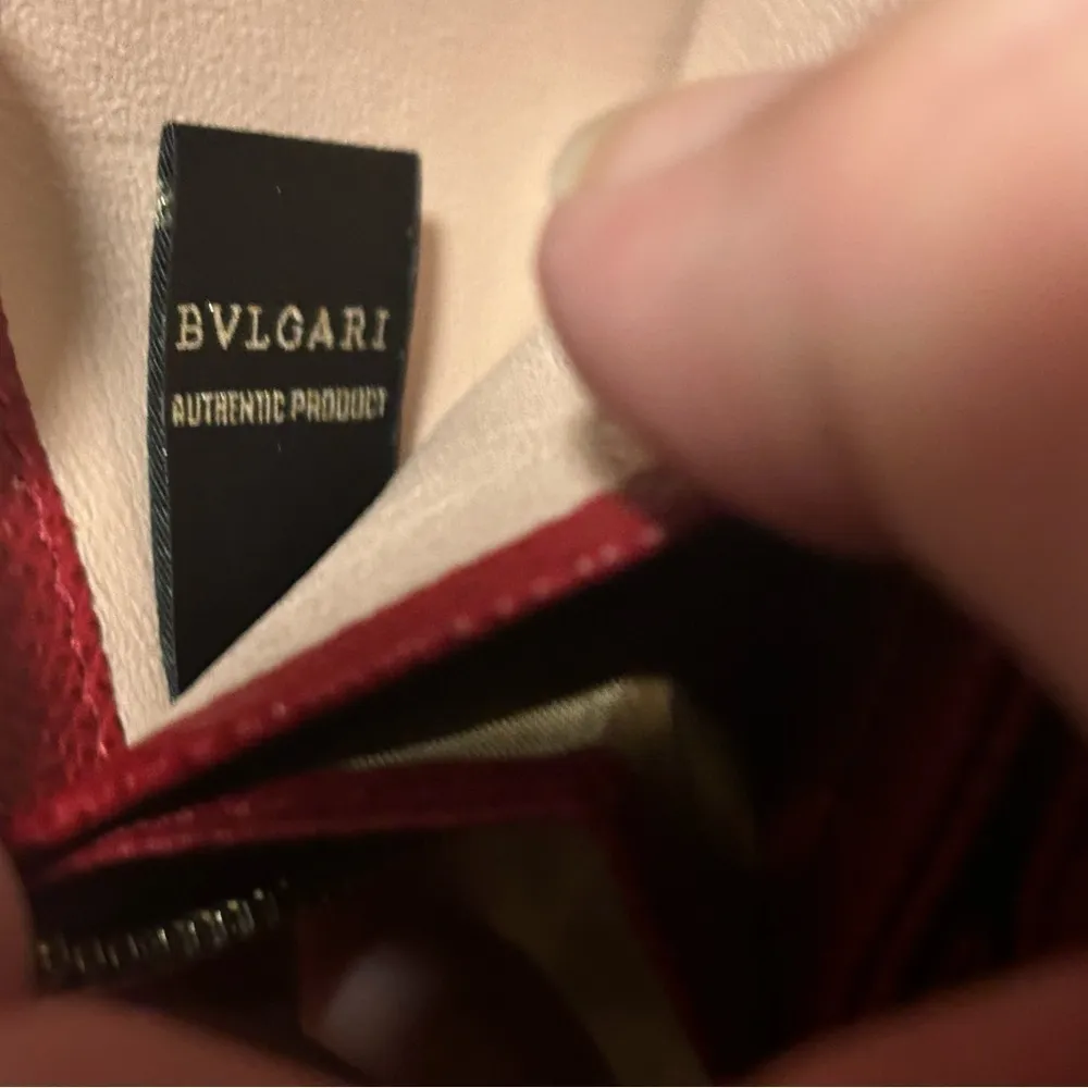 BVLGARI  long zip wallet maroon - Image 8