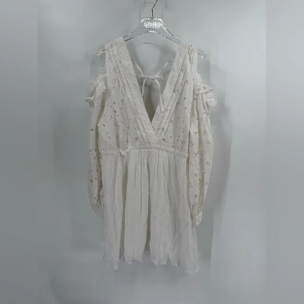 IRO‎ OPENWORK  
White Eyelet Malia dress size 40 NWT - Image 6