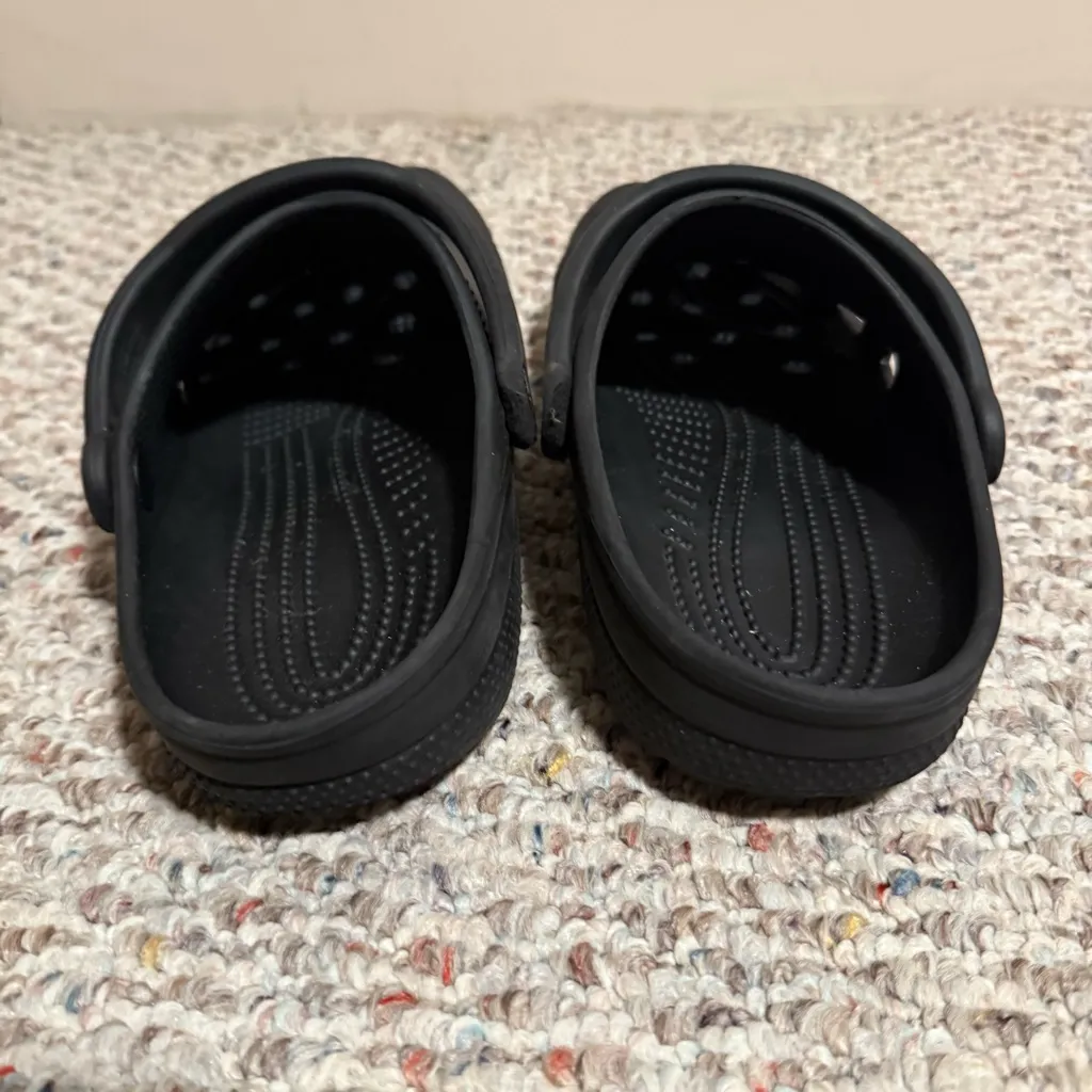 Crocs Classic Black Clog- Women’s Size 9, Men’s Size 7 - Image 5