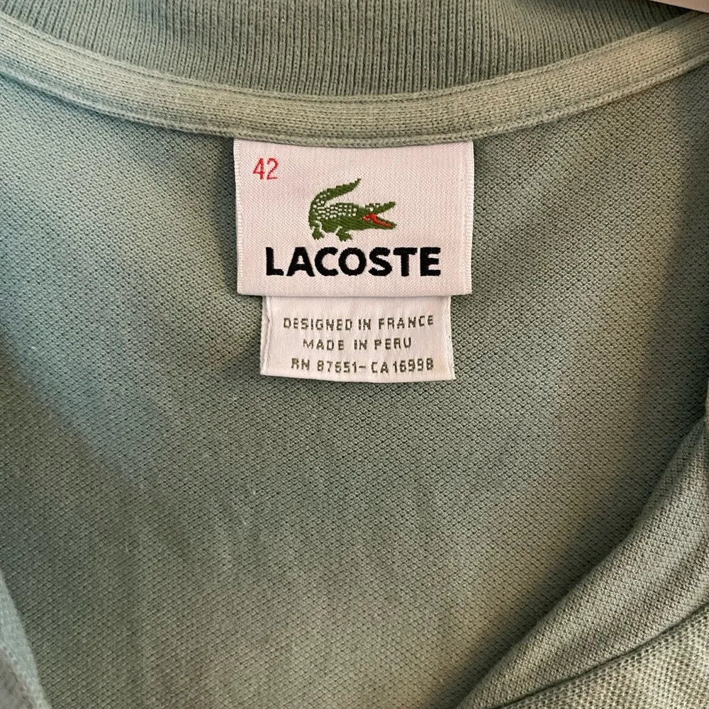 Vintage Y2K Lacoste Women’s Polo Shirt Green Size 42 - Image 2