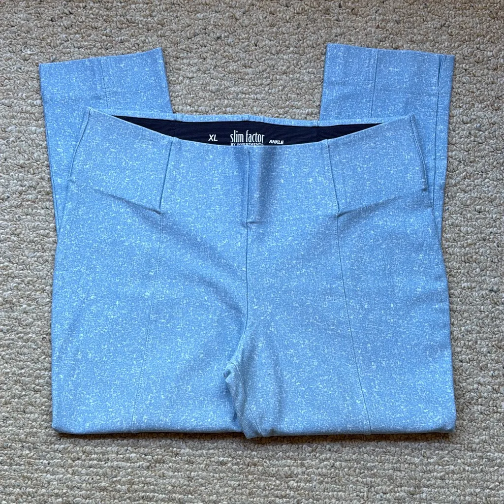 Slim Factor By INVESTMENTS Pull-on Ankle Pants Size XL - Image 9