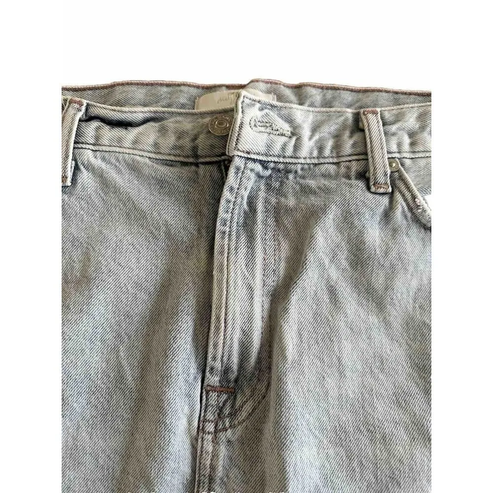 7 For All Mankind Mini Jean Skirt Light Wash Waist 32” Beach Vacation Summer - Image 3