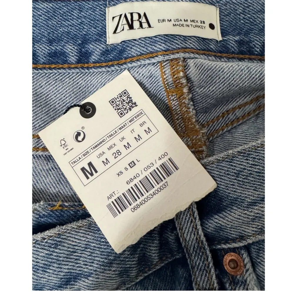 Zara CROSSOVER LONG DENIM MAXI SKIRT - Image 2