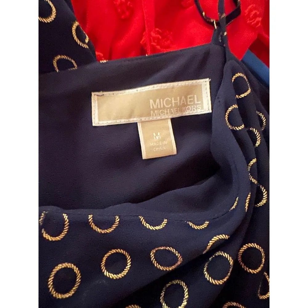 Women's Michael Kors Jumpsuit, M, Navy, Gold - Image 6