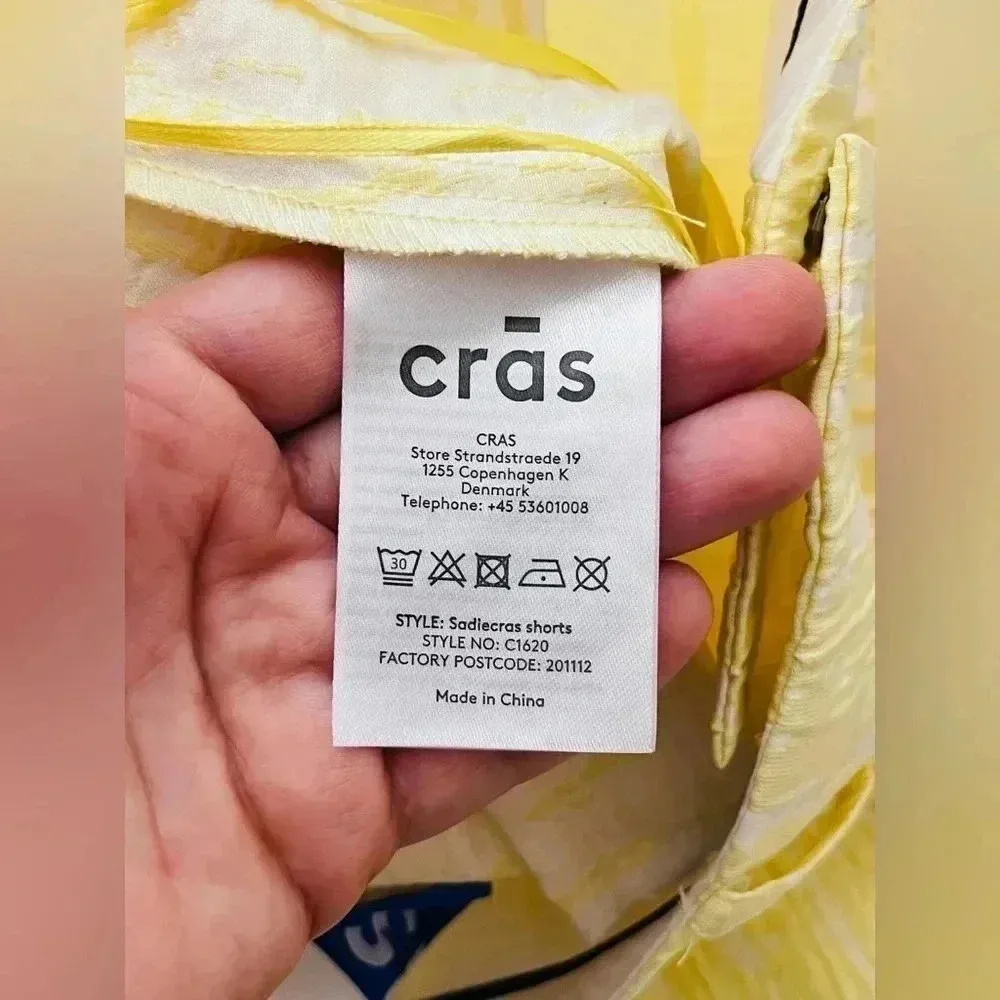 Free People Cras Sadie Shorts Popcorn Yellow Size 38 NWT $438 - Image 12