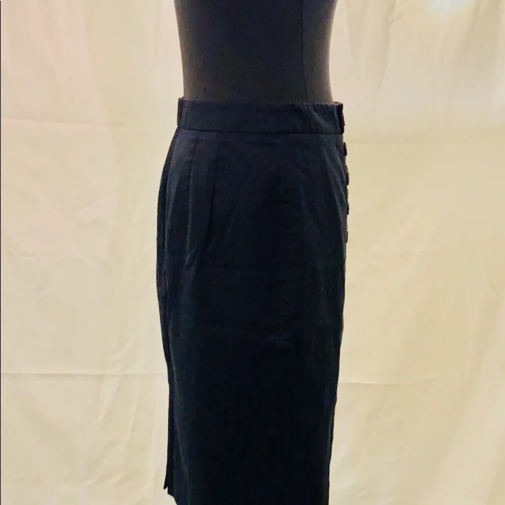 Ann Taylor black long pencil skirt. - Image 2
