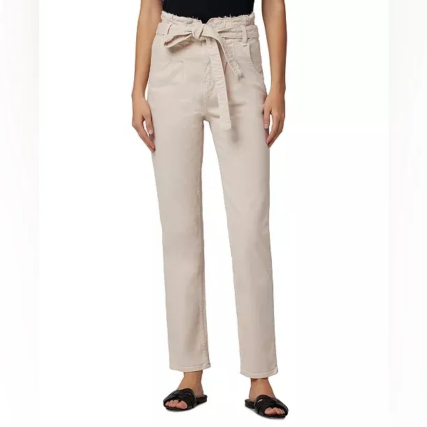 Hudson Jeans Remi Paperbag-Waist Ankle Pants in Brazilian Sand Size 28 - Image 2