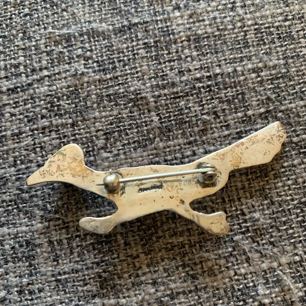 Sterling silver Roadrunner Brooch with Turquoise Accents Green - Image 5