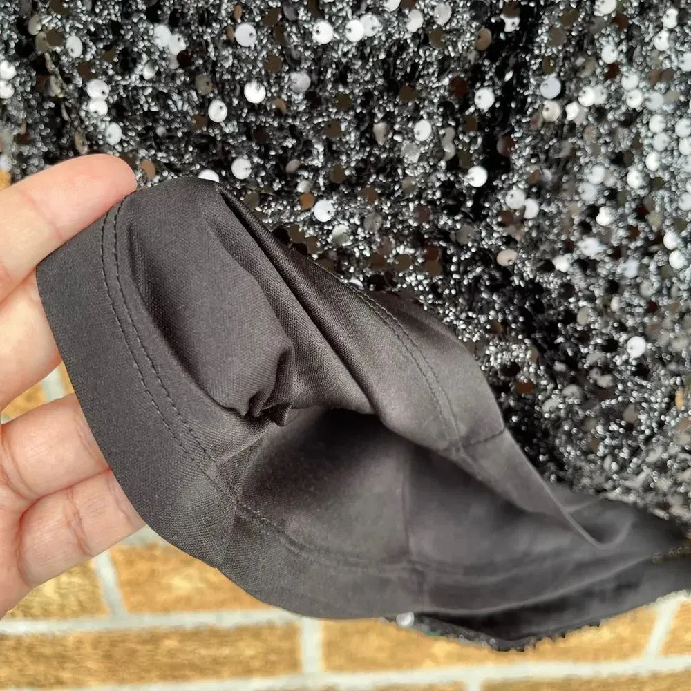 Warehouse London Sequin evening dress size 8 Black - Image 11