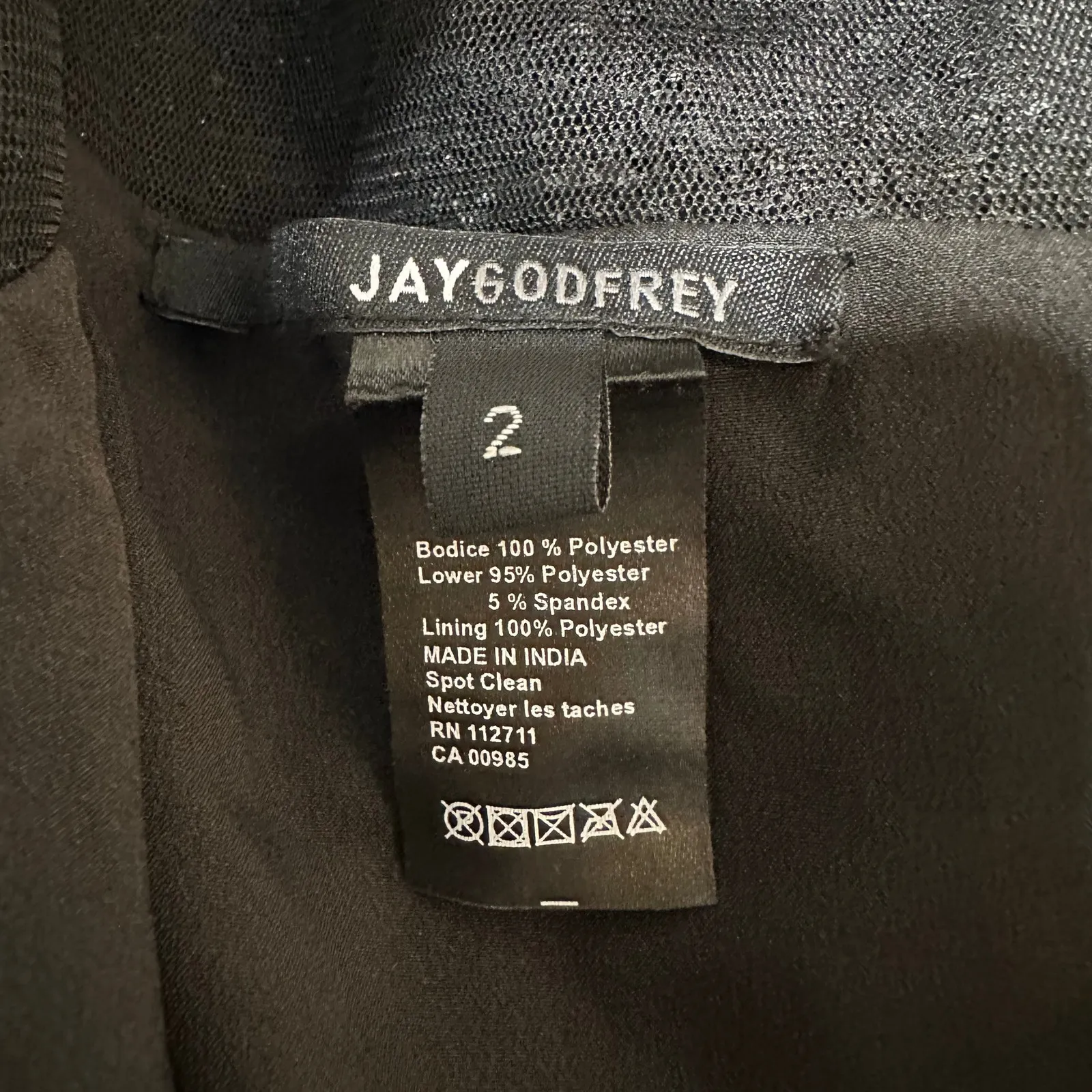 NWT Jay Godfrey Sacramento One Shoulder Beaded Gown Women's Black Size 2 - Image 6