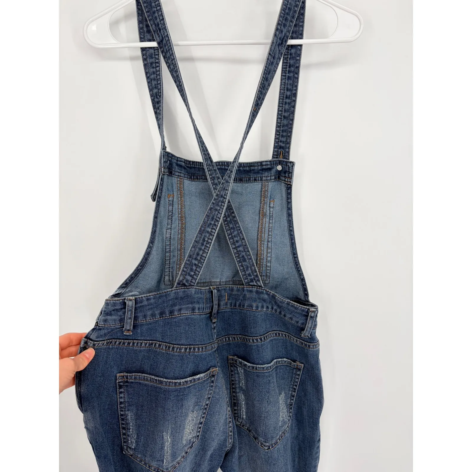 Free People Overalls Blue Denim Size 27 - Image 3