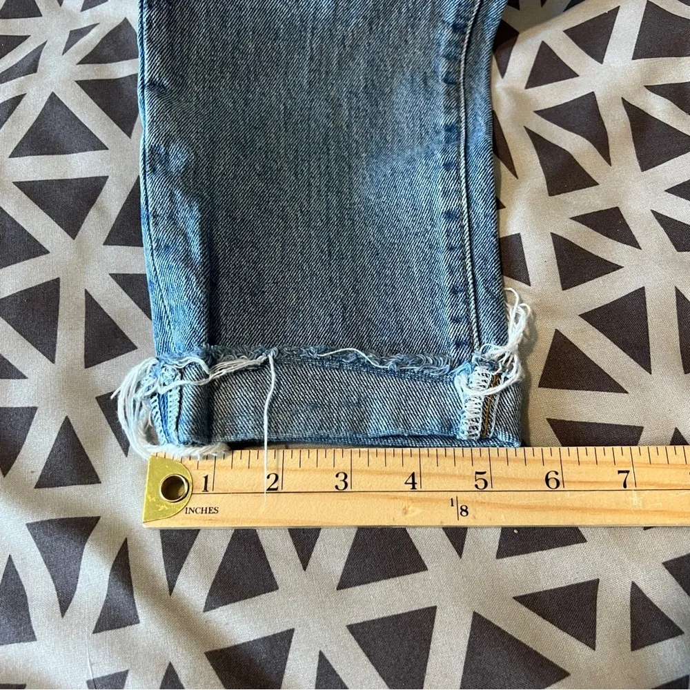 We The Free Stella Skinny Jeans High Rise Button Fly Skinny Light Rigid Denim 28 - Image 15