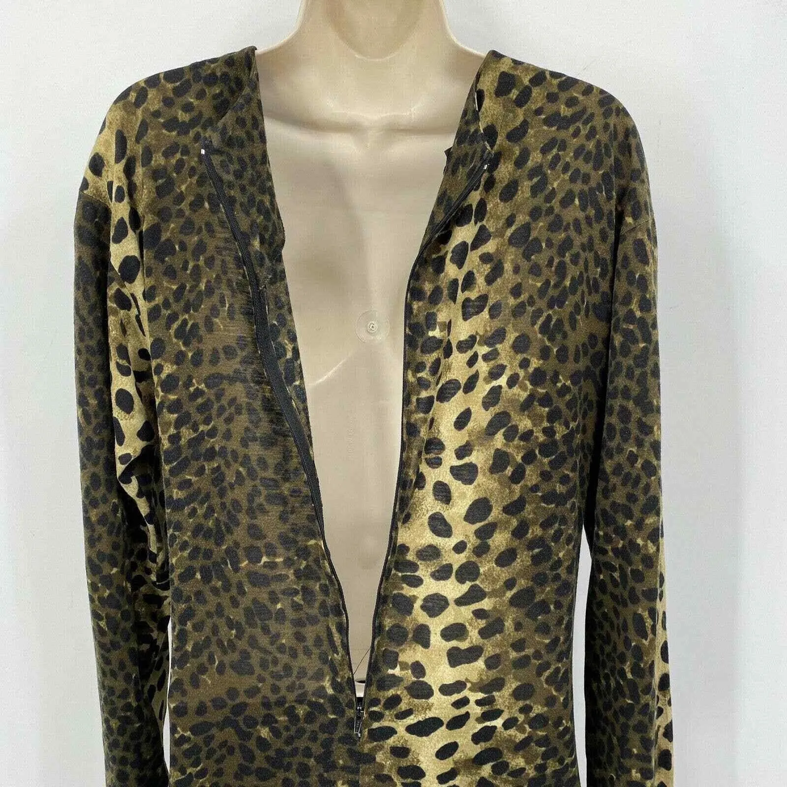 Vintage‎ Positive Attitude Mob Wife Glam Dress Womens 7/8 leopard Animal Print Brown Size undefined - Image 7