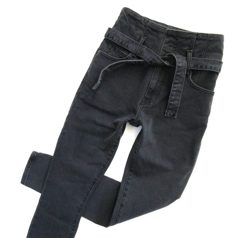 NWT Current/Elliott Corset Stiletto in Indiana Belted Skinny Stretch Jeans 24 - Image 2