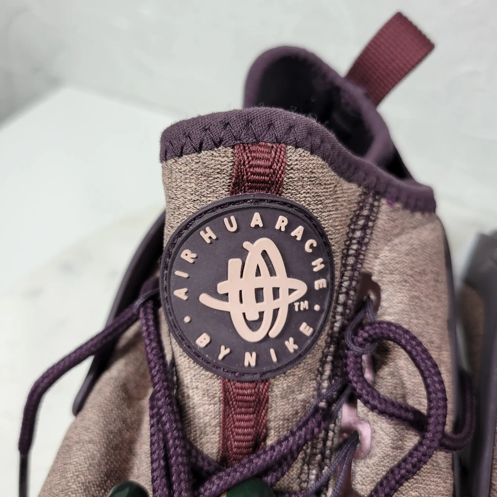 Nike Air Huarache Sneakers Women 8 Port Wine‎ Ultra Running Shoes Activewear - Image 2