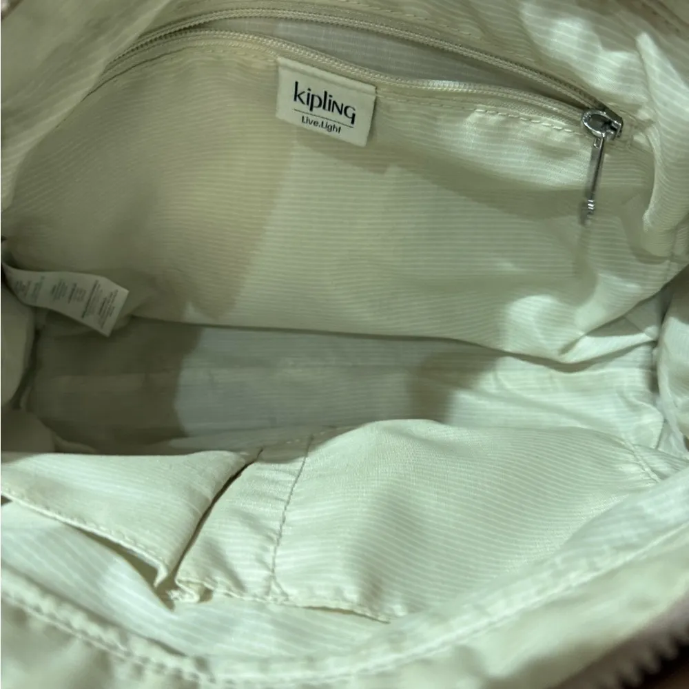 Kipling Elysia Tote Shoulder Bag Pink Metallic Purse Adjustable Strap Not Incl P - Image 11