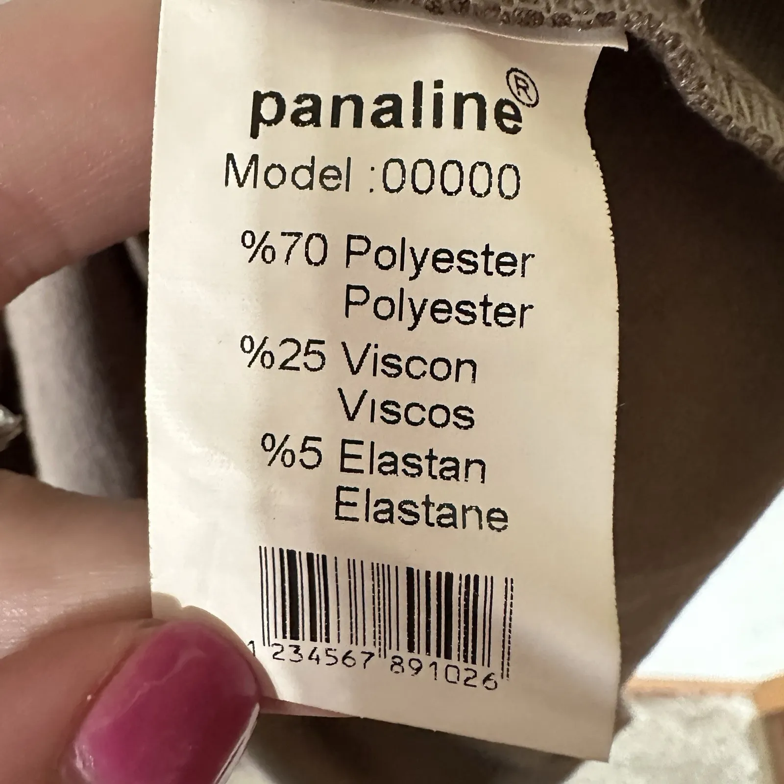 Pana High Mock Neck Ruched Front Knee Length Dress Brown Contemporary Minimal Size 2 - Image 6