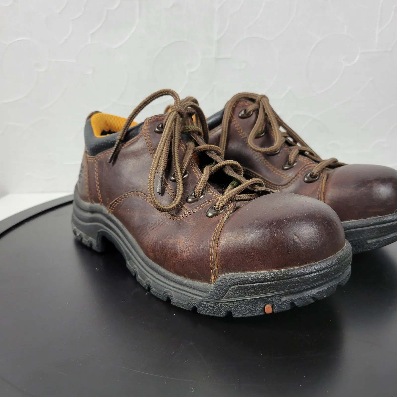 Timberland Pro Titan EH Womens Shoes Size 6 Brown Alloy Toe Leather Oxford 63189 - Image 2