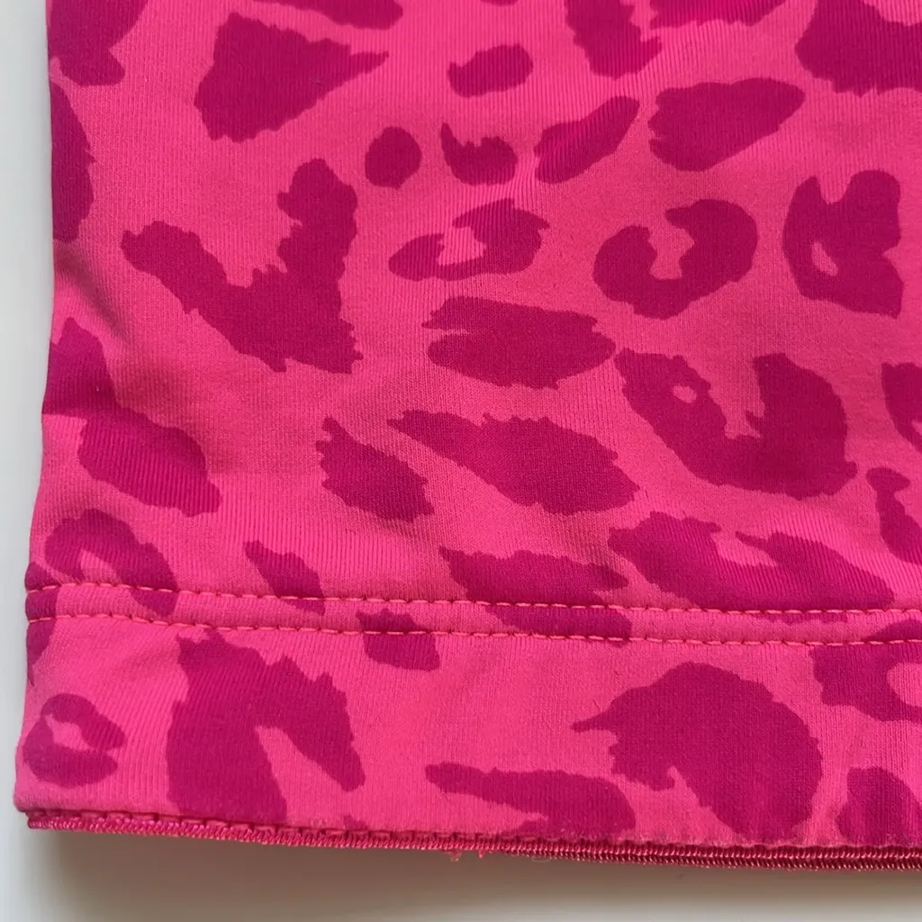Victoria's Secret PINK Yoga Pink Cheetah Print Racerback Sports Bra in Small - Image 3