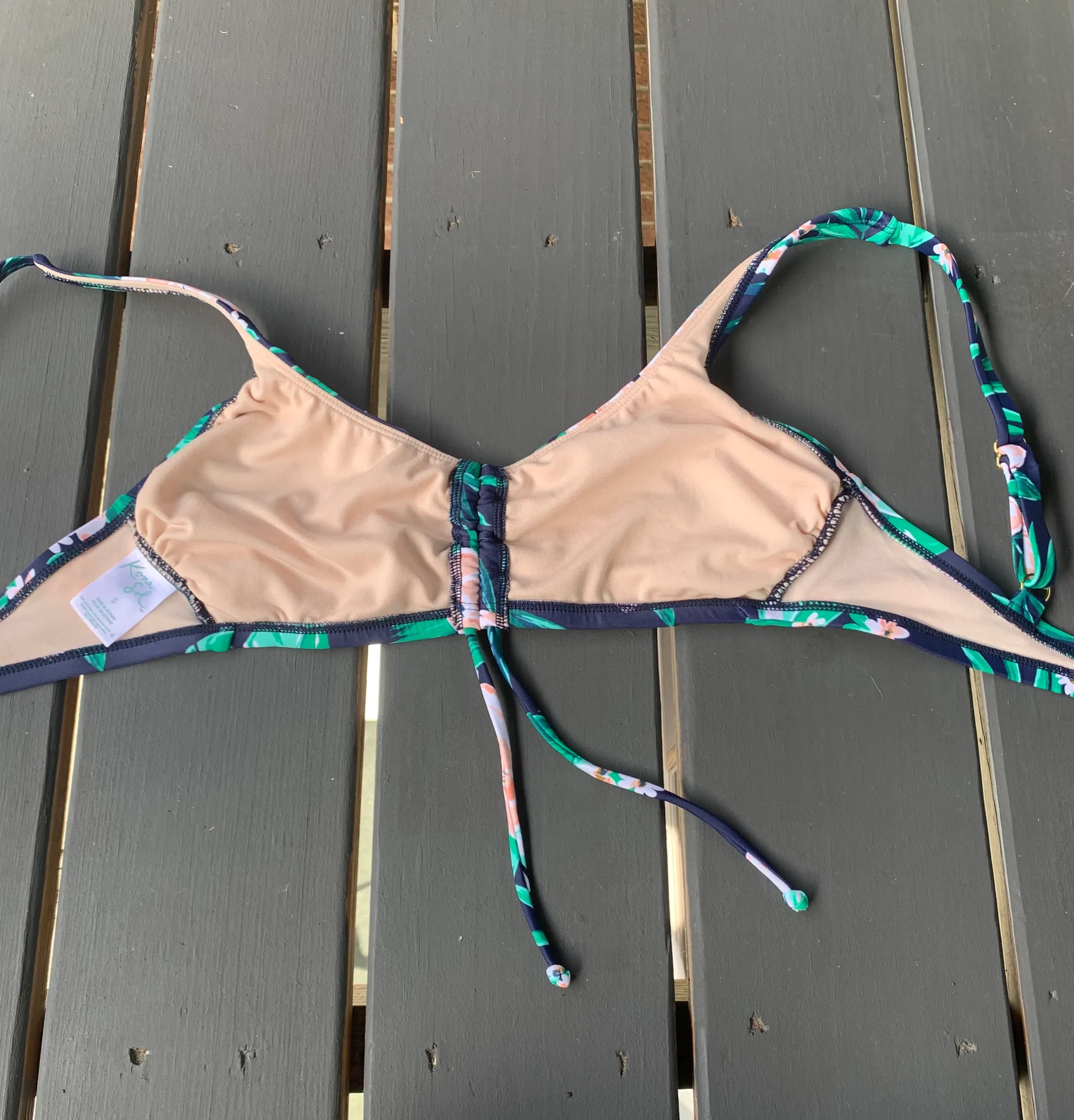 Kona Sol NWOT  Floral Bikini Top - Image 5