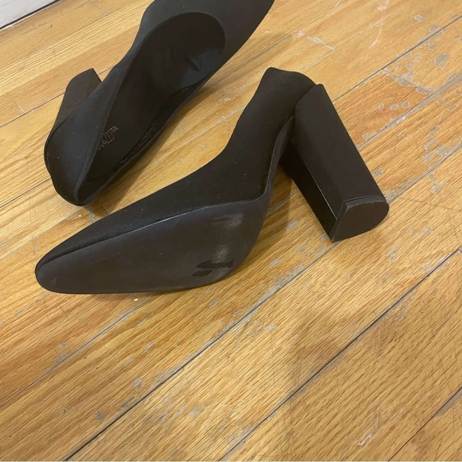 Giambattista Valli Black Pumps Block Heel Size EU‎ 40 US 9.5 NEW NWOB - Image 4